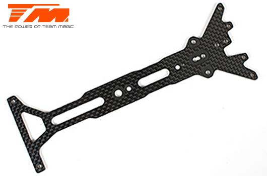 Pièce détachée - E4 - Platine supérieure carbone 2mm