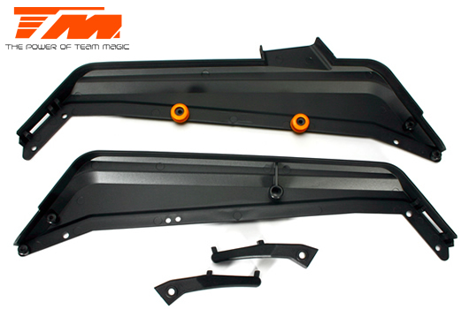 Team Magic - TM560139 - Spare Part - M8JS/JR - Chassis Side Guards and Stiffener (2 pcs)