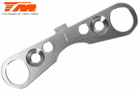 Pièce détachée - M8JS/JR - Aluminium 7075 - Plaque avant d'axes de suspension arrières Inférieurs (1° et 2° Anti-Cabrage)