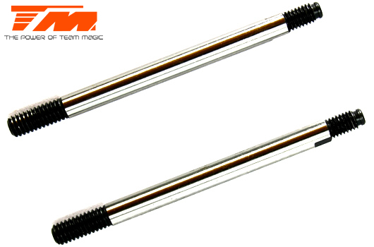 Pièce détachée - Tiges d'amortisseurs acier 4x55.4mm (2 pces)