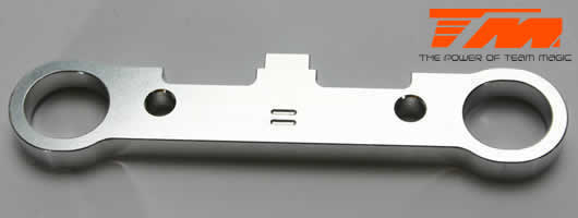 Team Magic - TM560505 - Spare Part - M8JS/JR - Aluminum 7075 - Rear Lower Rear (1.5° and 2.5° Toe) Hinge Pin Plate