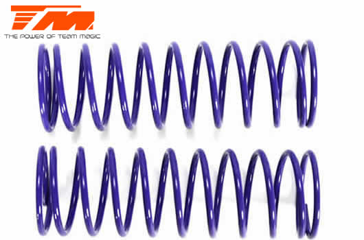 Team Magic - TM560515 - Spare Part - 61mm Short Shock Spring (1.6mm) - Deep Purple (2 pcs)