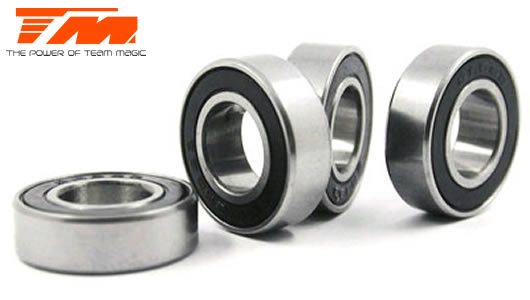 Team Magic - TM150510 - Ball Bearings - metric - 5x10x4mm Rubber sealed (4 pcs)