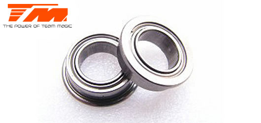 Team Magic - TM150508F - Ball Bearings - metric - 5x 8x2.5mm - Flanged (2 pcs)