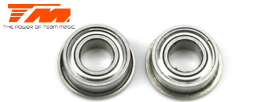 Team Magic - TM150510F - Ball Bearings - metric - 5x10x4mm Flanged (2 pcs)