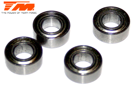 Team Magic - TM150510ST - Ball Bearings - metric -  5x10x4mm (4 pcs)