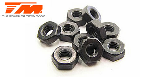 Team Magic - TM111007F - Nuts - M3 flat (10 pcs)