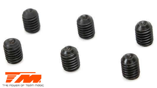 Team Magic - TM126303S - Madenschrauben - M3 x 3mm (6 Stk.)