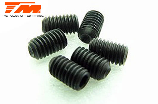 Team Magic - TM126305S - Grub Screws - M3 x  5mm (6 pcs)