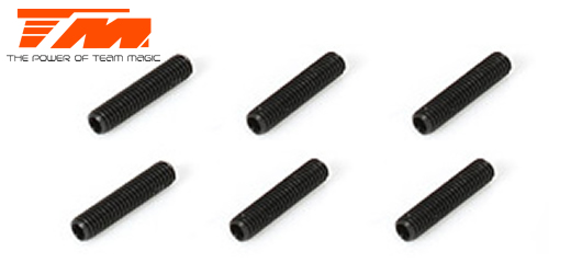 Team Magic - TM126312S - Grub Screws - M3 x 12mm (6 pcs)