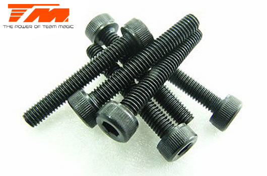 Team Magic - TM126320C - Screws - Cap Head - Hex (Allen) - M3 x 20mm (6 pcs)