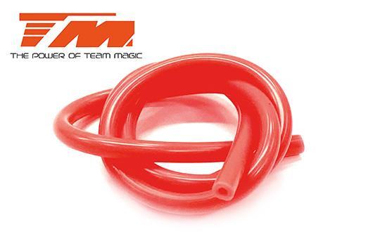 Team Magic - TM119001SR - Nitroschlauch Silikon - 0.6m - Rot