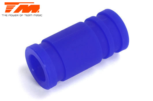 Team Magic - TM119021B - Raccord d'échappement silicone 1/8 - Bleu