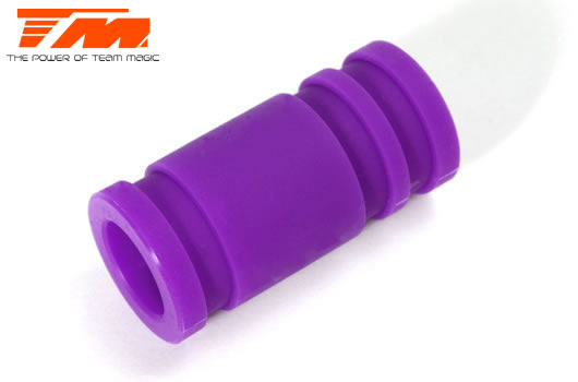 Team Magic - TM119021P - Raccord d'échappement silicone 1/8 - Purple