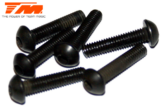 Team Magic - TM123516BU - Screws - Button Head - M3.5 x 16mm (6 pcs)