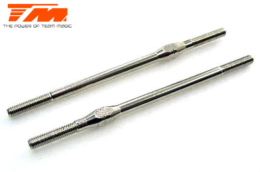 Team Magic - TM116137W - Adjustable Rod - Stainless Steel - 3x 70mm (2 pcs)