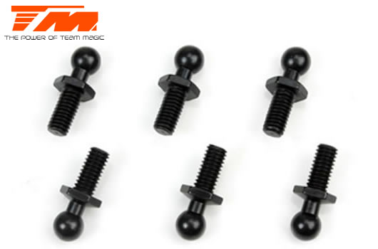 Team Magic - TM115029 - Spare Part - Ball Stud 4x12mm (6 pcs)