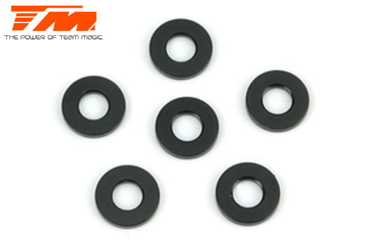 Washers - 3 x 6 x 1mm Aluminum (6 pcs)