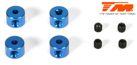 Team Magic - TM117001B - Stoppers - Aluminum - Blue (4 pcs)