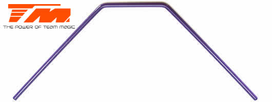 Team Magic - TM560535 - Pièce détachée - M8JS/JR/B8RS/B8ER - Barre anti-rouli arrière - 2.7mm - Purple