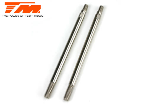 Team Magic - TM561362 - Spare Part - B8RS - ST Steel Shock Shaft 4x65mm Rear (2 pcs)