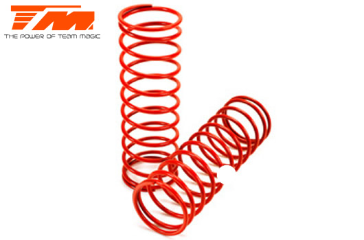 Team Magic - TM505109 - Spare Part - E6 Trooper / Trooper II - Shock Spring - Red (2 pcs)