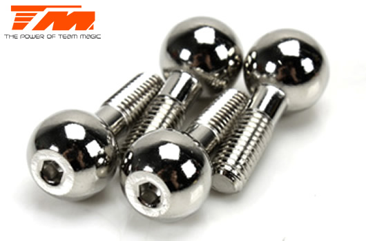 Team Magic - TM505136 - Ersatzteil - E6 Trooper / Trooper II / E6 III - Kugelkopf (11mm) (4 Stk.)