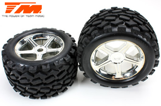 Team Magic - TM505139 - Tires - Monster Truck - Mounted - E6 Trooper (2 pcs)