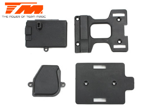 Team Magic - TM505165 - Spare Part - E6 Trooper / Trooper II / E6 III - ESC and Motor Mount, Front Nylon Cover