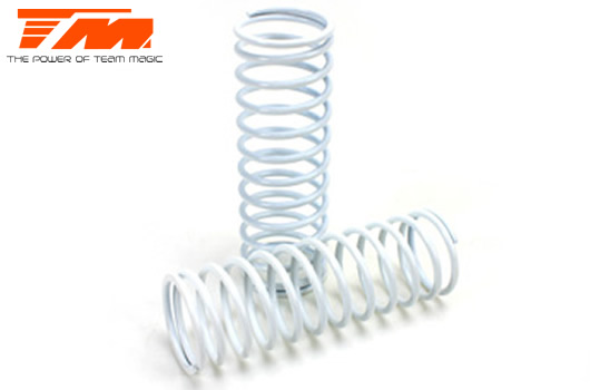 Team Magic - TM505176 - Spare Part - E6 Trooper / Trooper II / E6 III - Shock Spring - K1.6 (medium) - White (2 pcs)