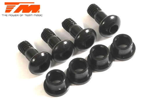 Team Magic - TM561319-1 - Spare Part - B8RS - Caster Block Screws and Bushings