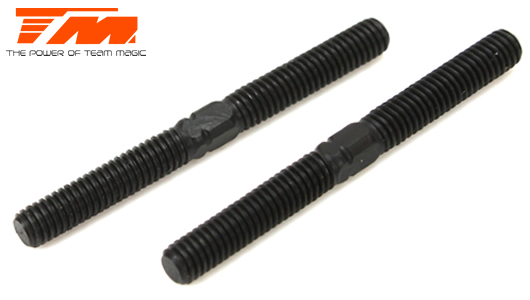 Team Magic - TM116133BK - Adjustable Rod - 3x 30mm - Black (2 pcs)