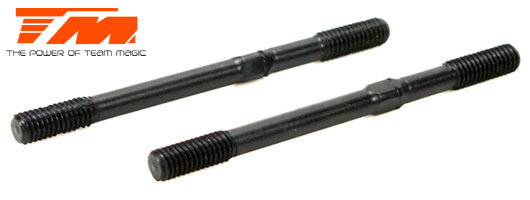 Team Magic - TM116134BK - Adjustable Rod - 3x 40mm - Black (2 pcs)