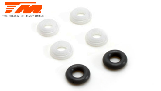 Team Magic - TM507158 - Spare Part - E4RS II - Shock Small O-ring Set (4 pcs)