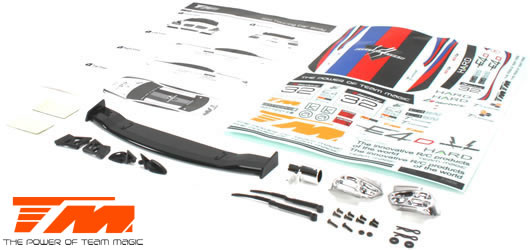 Body - 1/10 Touring / Drift - 190mm - Painted - no holes - 320 Dark Red