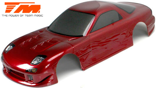 Team Magic - TM503321DRA - Carrosserie - 1/10 Touring / Drift - 190mm - Peinte - non percée - RX7 Rouge Foncé