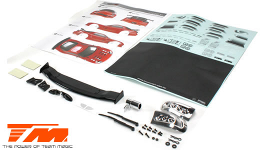 Carrozzeria - 1/10 Touring / Drift - 190mm - Dipinta - no holes - RX7 Rosso scuro