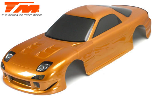 Team Magic - TM503321GDA - Carrozzeria - 1/10 Touring / Drift - 190mm - Dipinta - no holes - RX7 Gold