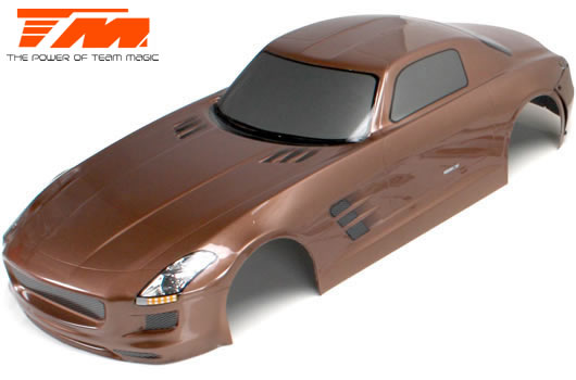 Team Magic - TM503326BNA - Carrosserie - 1/10 Touring / Drift - 190mm - Peinte - non percée - SLS Brune