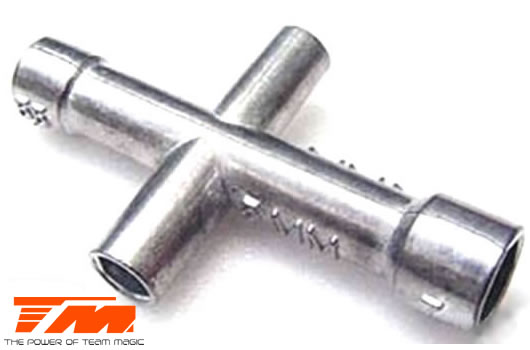 Team Magic - TM116043 - Attrezzo - Chiave a croce (4, 5, 5.5 & 7mm)