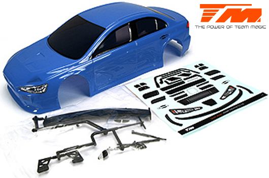 Team Magic - TM503366BA - Carrozzeria - 1/10 Touring / Drift - 190mm - Dipinta - no holes - EVX Blu