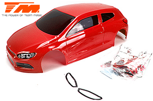 Team Magic - TM503368RA - Carrosserie - 1/10 Touring / Drift - 195mm - Peinte - non percée - SRC Rouge