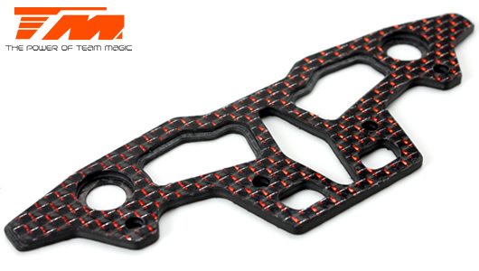 Team Magic - TM503385 - Spare Part - E4D-MF Pro - Carbon Upper Bumper 2.5mm