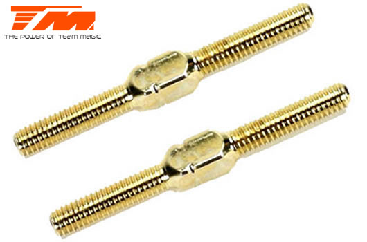 Team Magic - TM116133GD - Adjustable Rod - Gold - 3x 30mm (2 pcs)