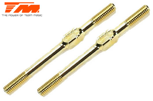 Team Magic - TM116134GD - Adjustable Rod - Gold - 3x 40mm (2 pcs)