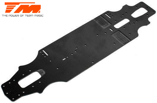 Team Magic - TM507201 - Spare Part - E4RS II EVO - Carbon Chassis 2.3mm