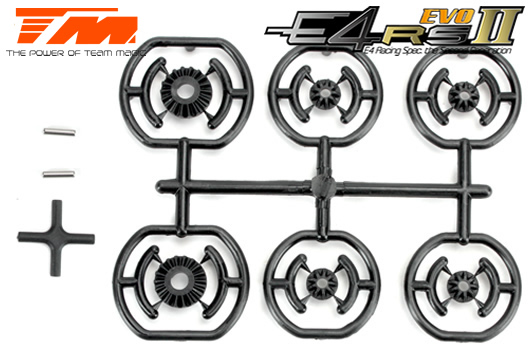 Spare Part - E4RS II EVO / E4JS/JR II / E4RS III / E4RS4 - Light Weight Bevel Gear Set (4 pcs)