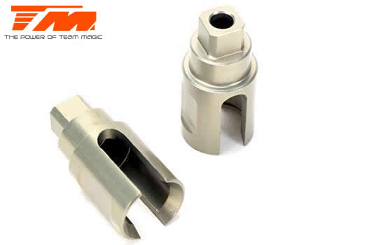 Team Magic - TM507212A - Spare Part - E4RS II EVO / E4RS III / PLUS - Spool Aluminum Joints (2 pcs)