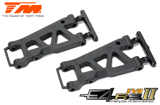 Spare Part - E4RS II EVO / JS II / FWD / JR II / E4RS III / PLUS - Rear Suspension Arm - HARD (2 pcs)
