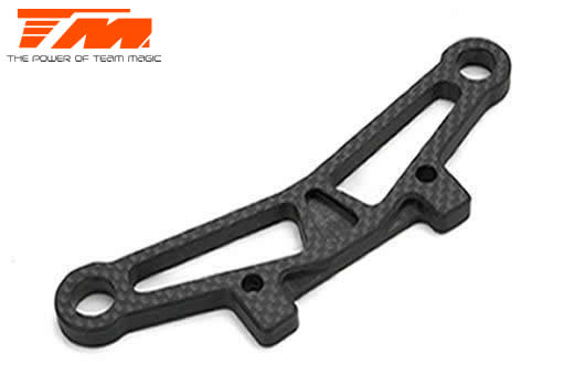 Team Magic - TM507265 - Option Part - E4RS II / EVO / JS II / JR II / E4RS III / PLUS - Carbon Fiber Upper Bumper Mount